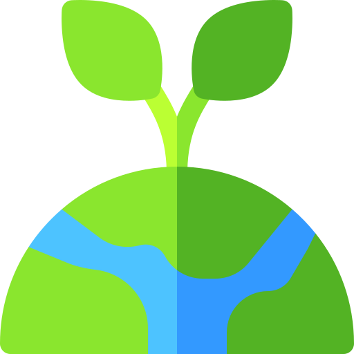 milieuvriendelijk Basic Rounded Flat icoon