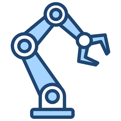 Robot arm Generic Blue icon