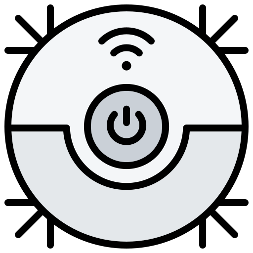 Robot vacuum cleaner Generic Outline Color icon
