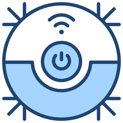 Robot vacuum cleaner Generic Blue icon