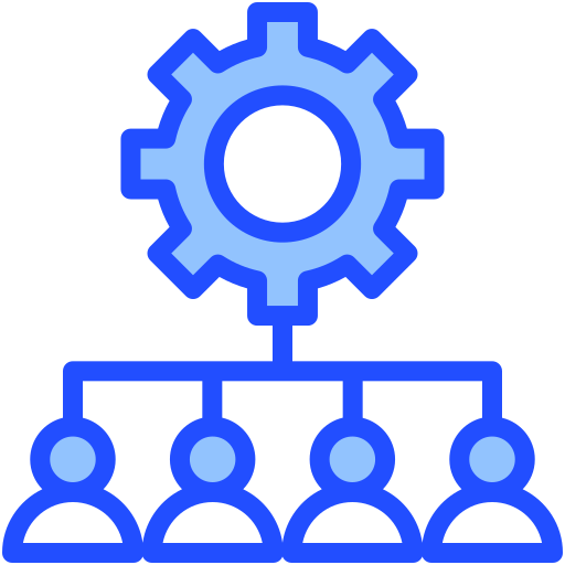 struttura organizzativa Generic Blue icona