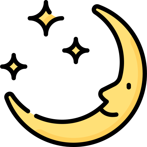 Crescent moon Special Lineal color icon