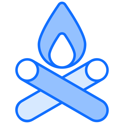 Campfire Generic Blue icon