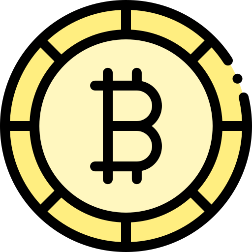 Bitcoin Detailed Rounded Lineal color icon