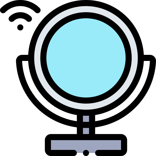 Smart mirror Detailed Rounded Lineal color icon