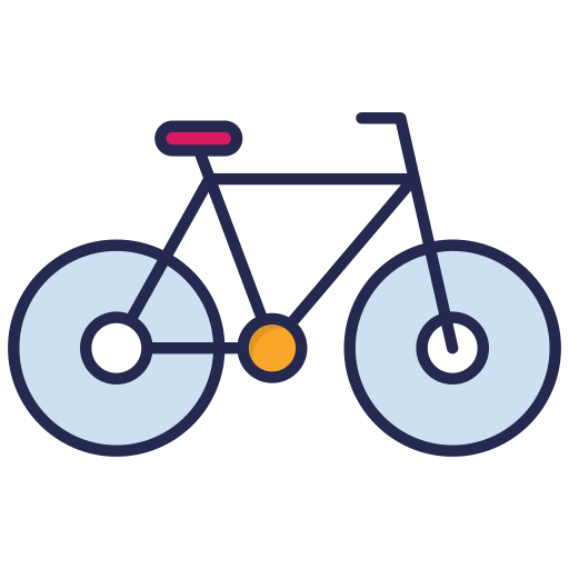 bicicleta Generic Outline Color Ícone