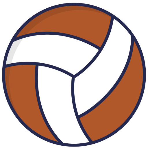 Volleyball Generic Outline Color icon