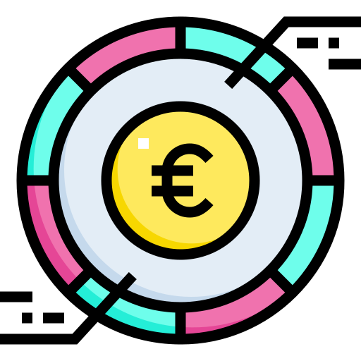 Digital currency Detailed Straight Lineal color icon