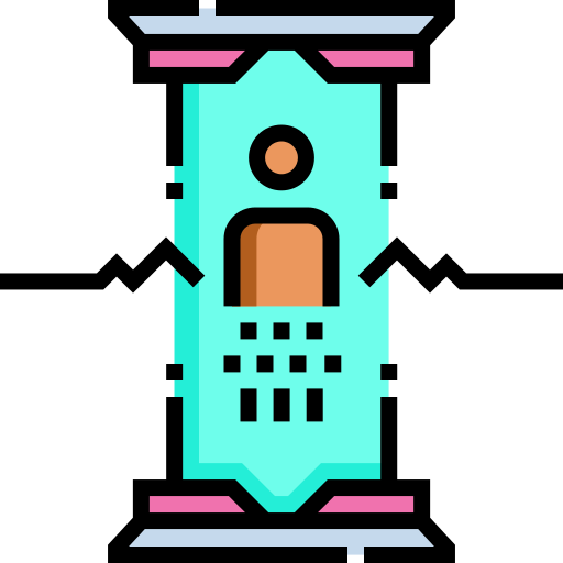 teletransportación Detailed Straight Lineal color icono
