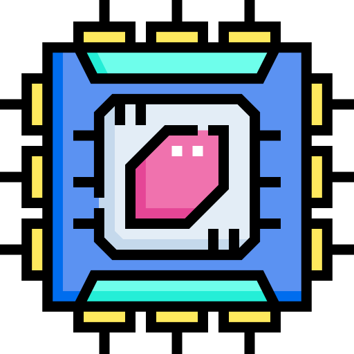 칩 Detailed Straight Lineal color icon