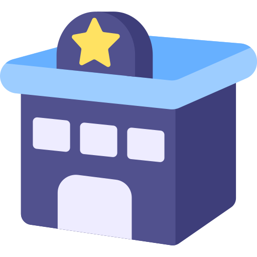 Police Station Generic Flat icon