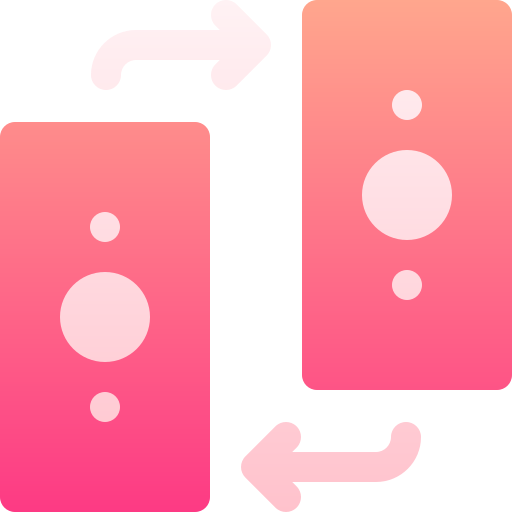 obrót Basic Gradient Gradient ikona