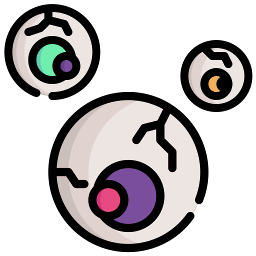 globo ocular Generic Outline Color icono