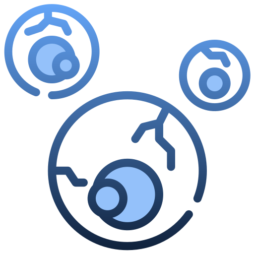 Eye ball Generic Blue icon