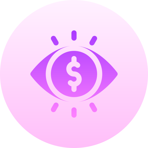 눈 Basic Gradient Circular icon