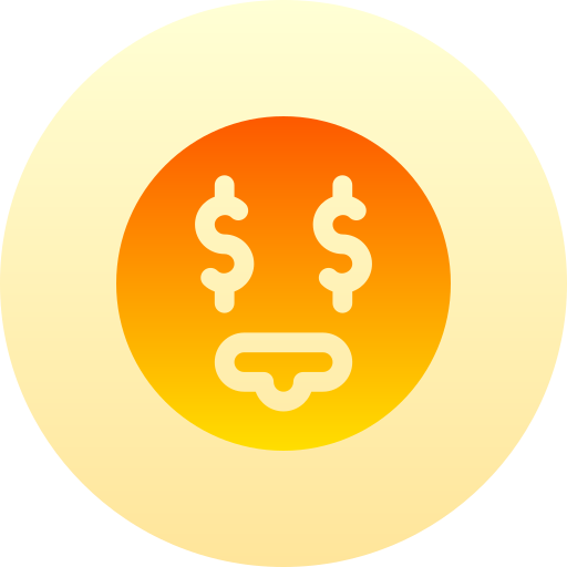 貪欲な Basic Gradient Circular icon