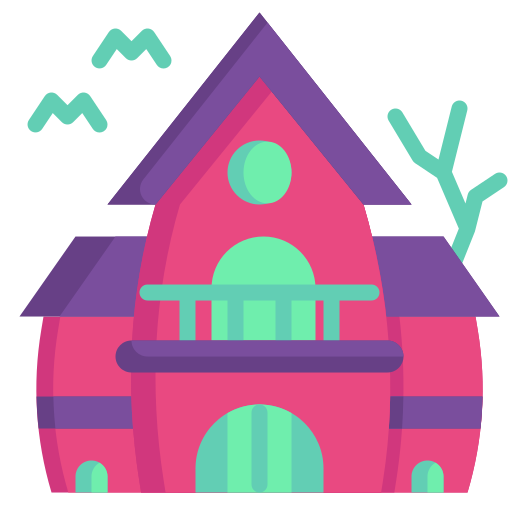 Дом с привидениями Generic Flat иконка