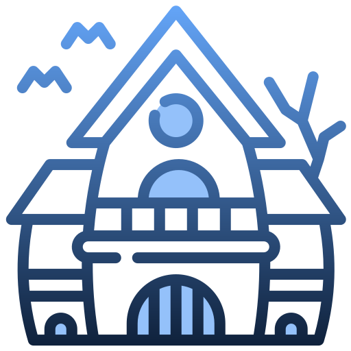 casa embrujada Generic Blue icono