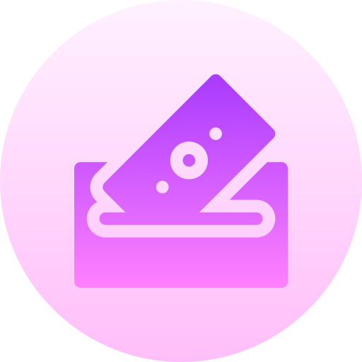 투표 Basic Gradient Circular icon