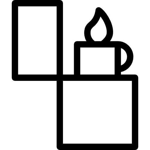 feuerzeug Basic Rounded Lineal icon