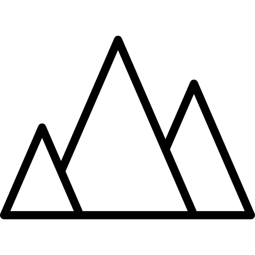 Mountains Basic Rounded Lineal icon