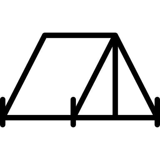 namiot Basic Rounded Lineal ikona