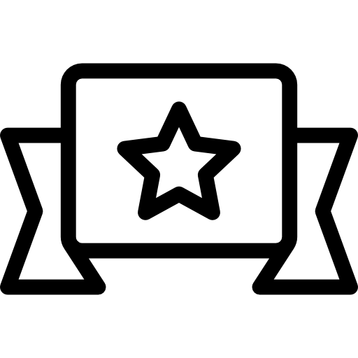 Star Banner Special Lineal icon