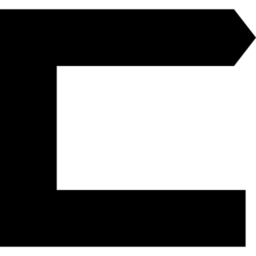 flecha cuadrada  icono