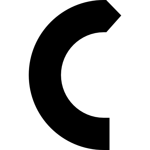 freccia curva  icona
