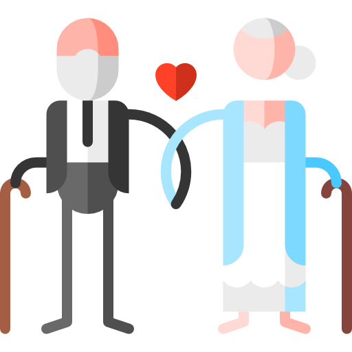 couple Puppet Characters Flat Icône