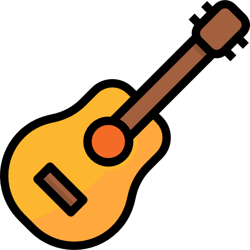 Guitar Aphiradee (monkik) Lineal Color icon