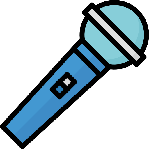マイクロフォン Aphiradee (monkik) Lineal Color icon