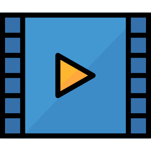 Video player Aphiradee (monkik) Lineal Color icon