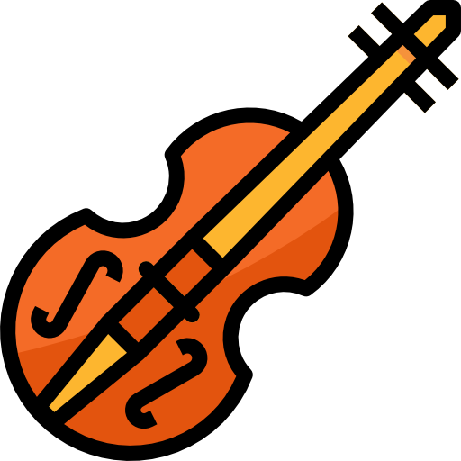 바이올린 Aphiradee (monkik) Lineal Color icon