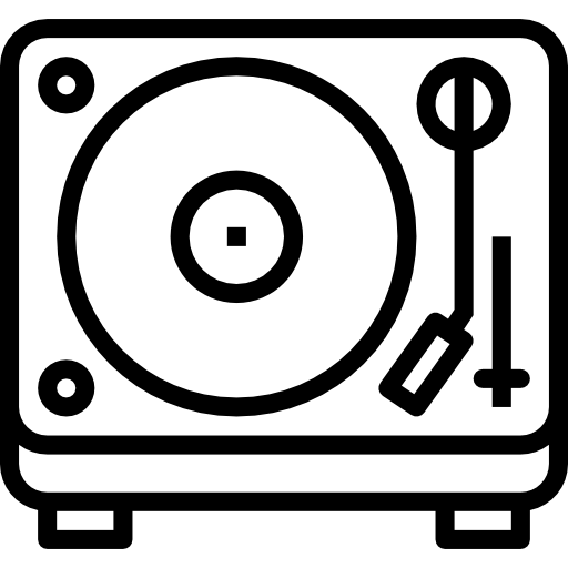 Turntable Aphiradee (monkik) Lineal icon