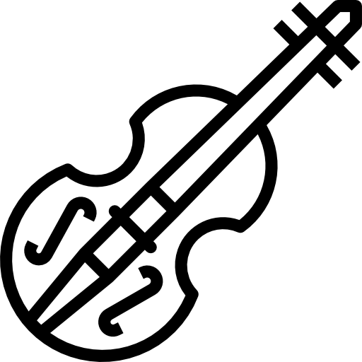 Violin Aphiradee (monkik) Lineal icon