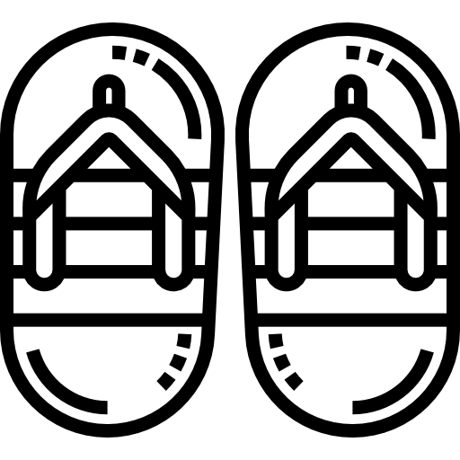 サンダル Detailed Straight Lineal icon