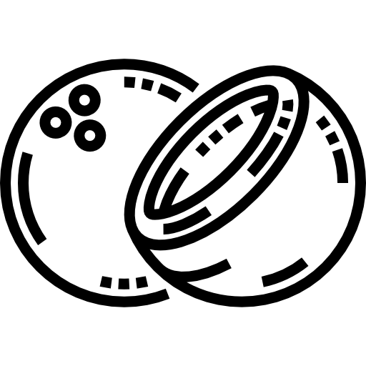 kokosnuss Detailed Straight Lineal icon