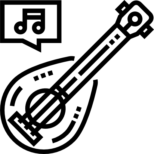 ウクレレ Detailed Straight Lineal icon