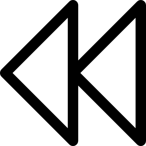 rebobinar Becris Lineal icono