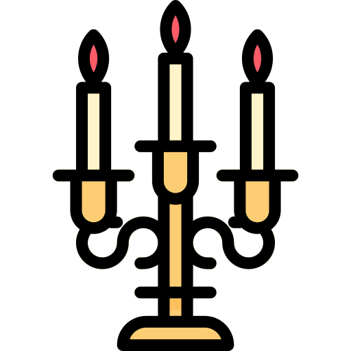 Świecznik Aphiradee (monkik) Lineal Color ikona