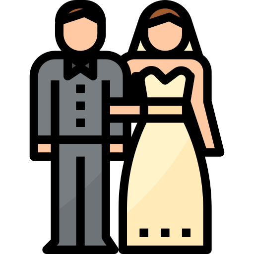 Couple Aphiradee (monkik) Lineal Color icon