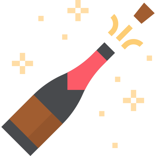 шампанское Aphiradee (monkik) Flat иконка