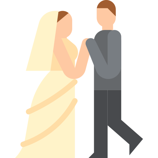 bruiloft Aphiradee (monkik) Flat icoon