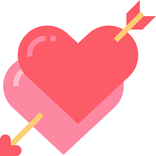 Hearts Aphiradee (monkik) Flat icon