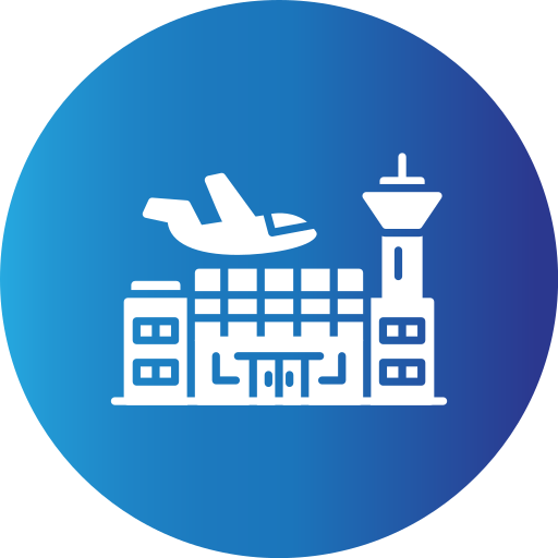 aeropuerto Generic Blue icono