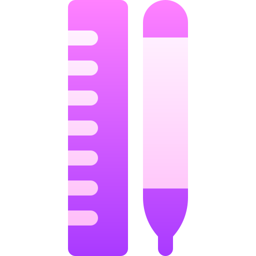 Ruler Basic Gradient Gradient icon