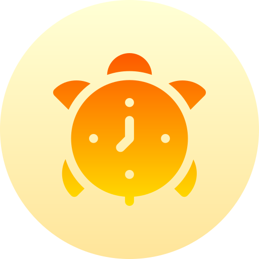 遅い Basic Gradient Circular icon