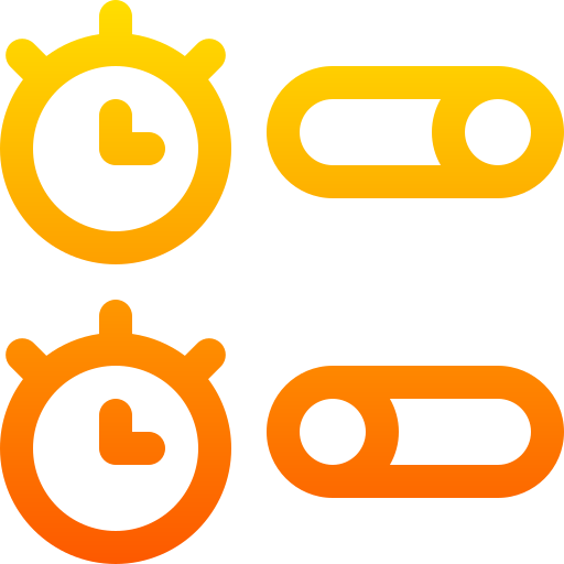 alarm Basic Gradient Lineal color icon