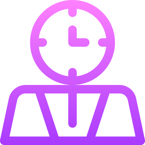 Workaholic Basic Gradient Lineal color icon